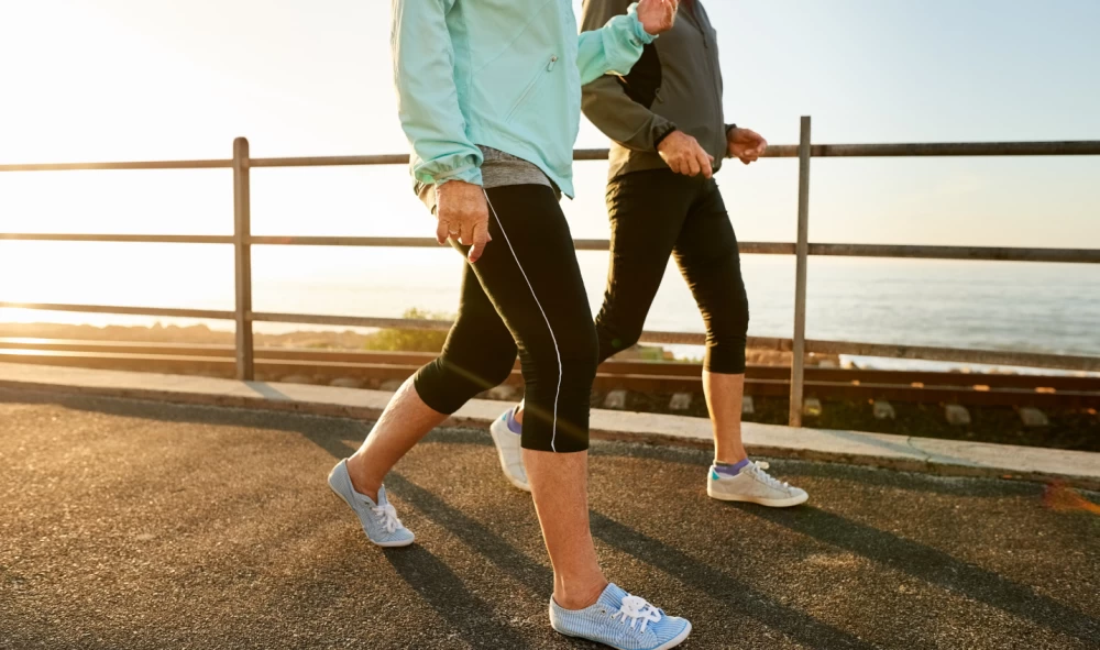 Indoor post meal walking with step tracking for better metabolic health.