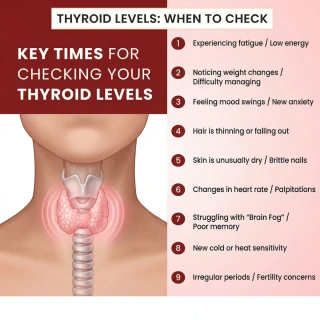 when to check thyroid levels with warning signs and test report