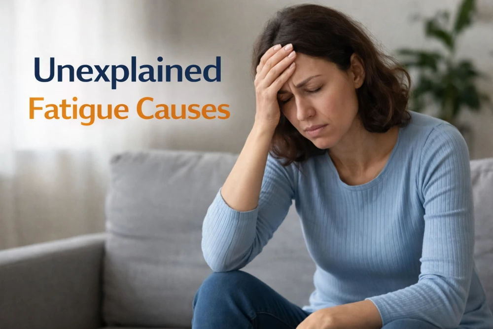 unexplained fatigue causes visualized with lab reports and stethoscope