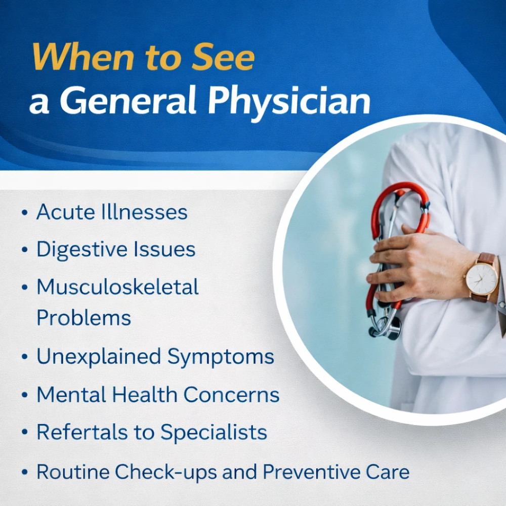 when to see a general physician warning signs instead of self medication