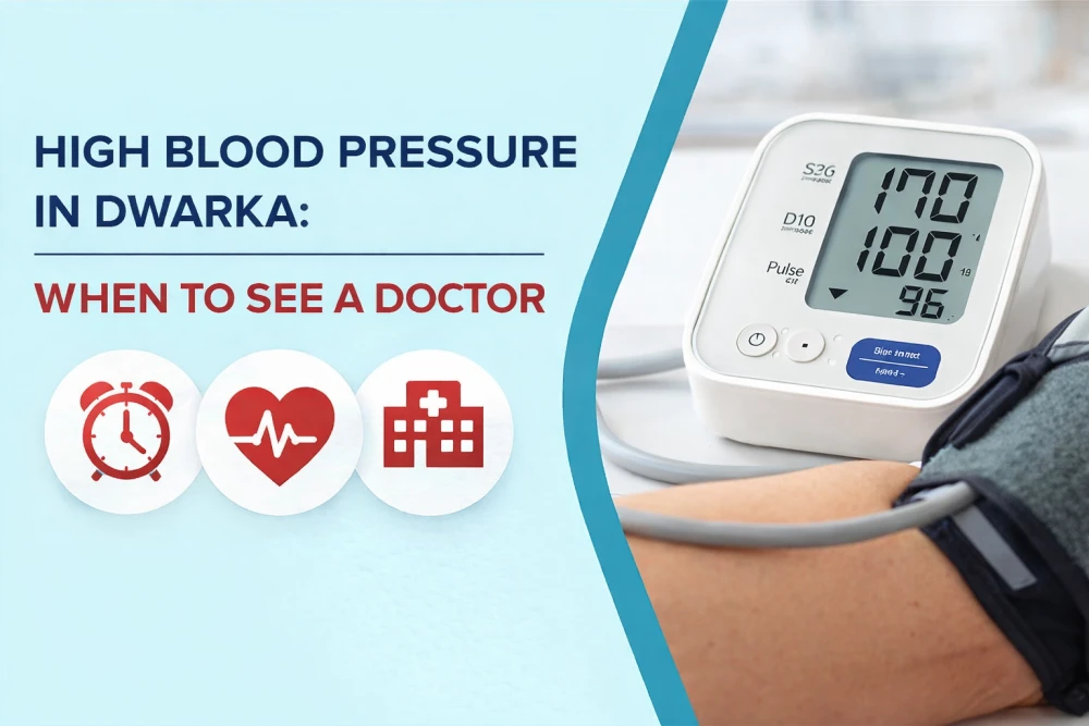 high blood pressure in Dwarka flat lay blood pressure monitor and lab sheet