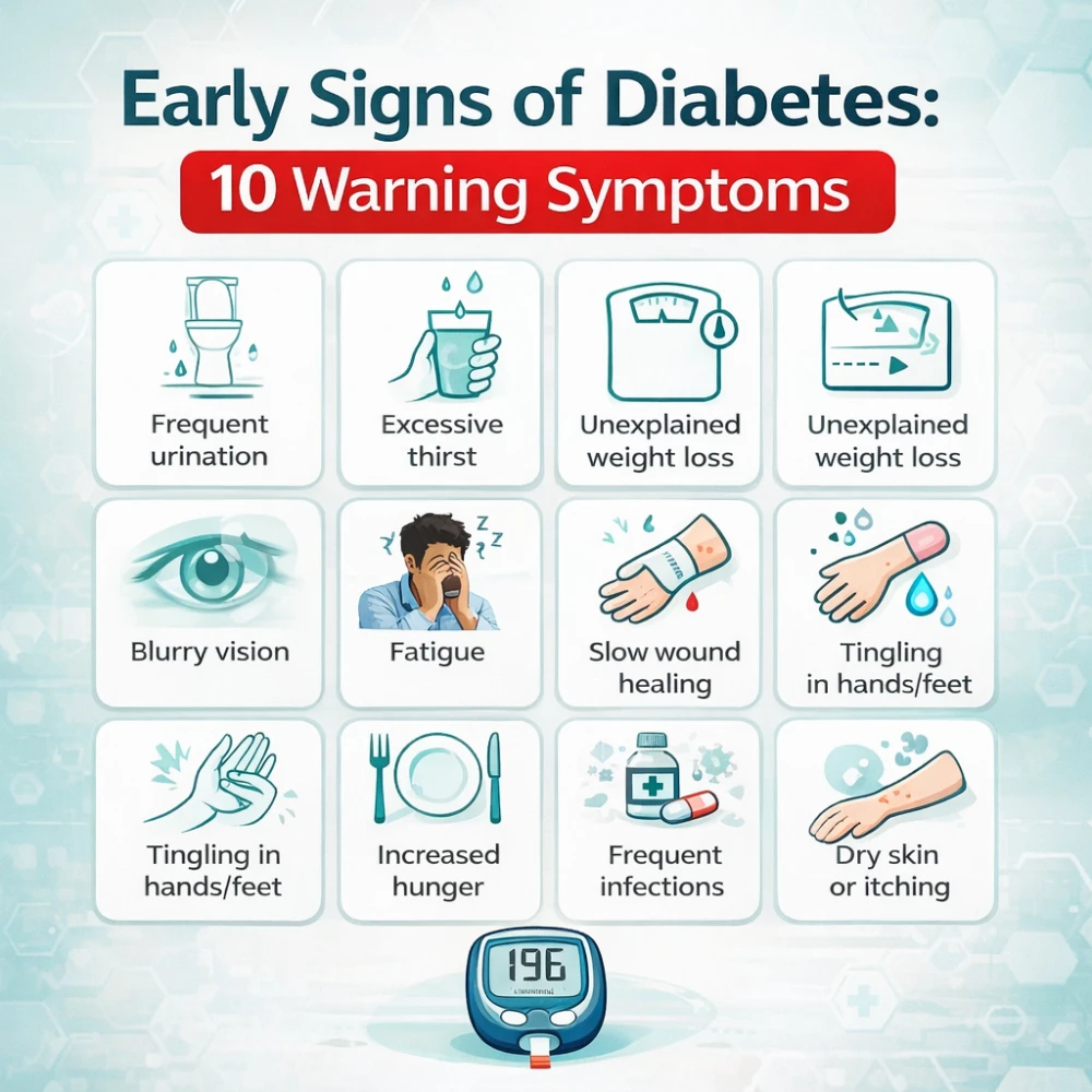 Early Signs of Diabetes: 10 Warning Symptoms | Diet Plus Minus