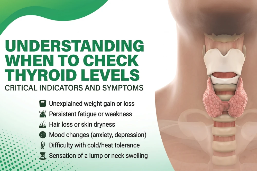when to check thyroid levels with warning signs and test report