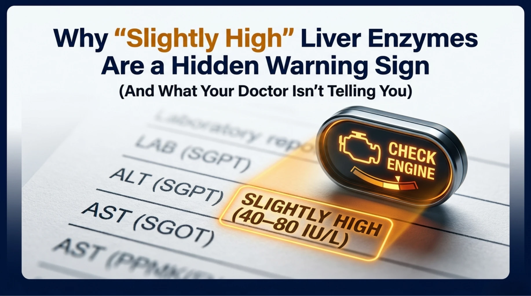 Slightly elevated liver enzymes ALT and AST as early warning signs of hidden liver stress