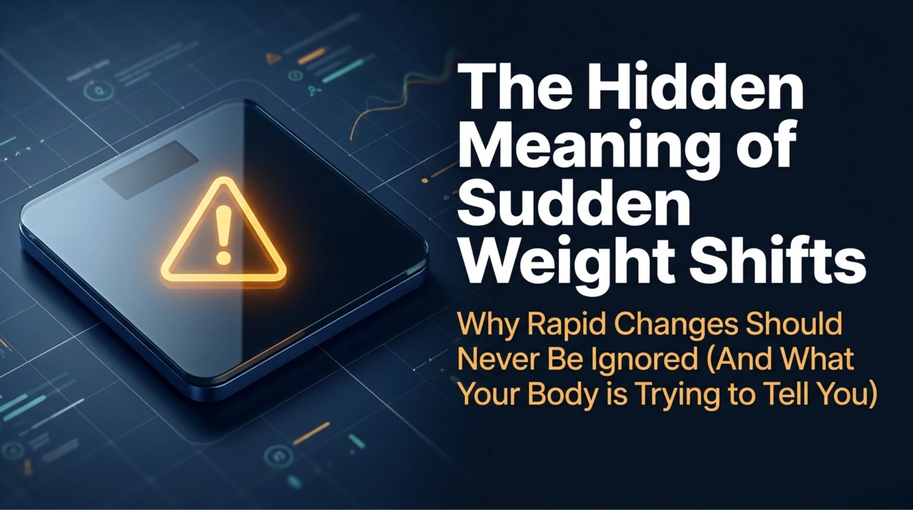 Sudden weight changes as warning signs indicating underlying health or metabolic issues