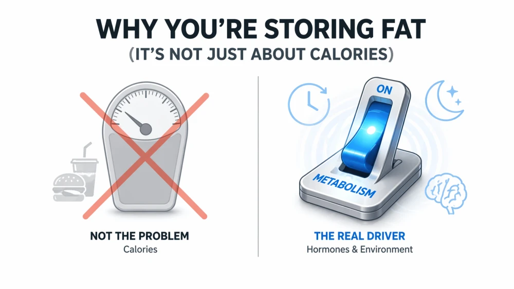 Hidden lifestyle habits like late-night eating, poor sleep, and snacking keeping body in fat storage mode