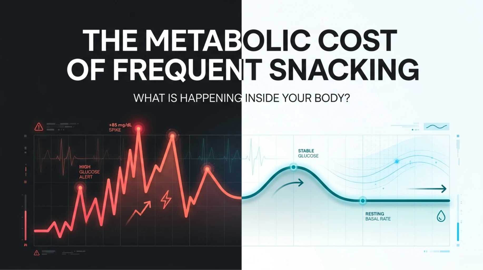 Frequent snacking causing repeated blood sugar spikes and long-term metabolic imbalance