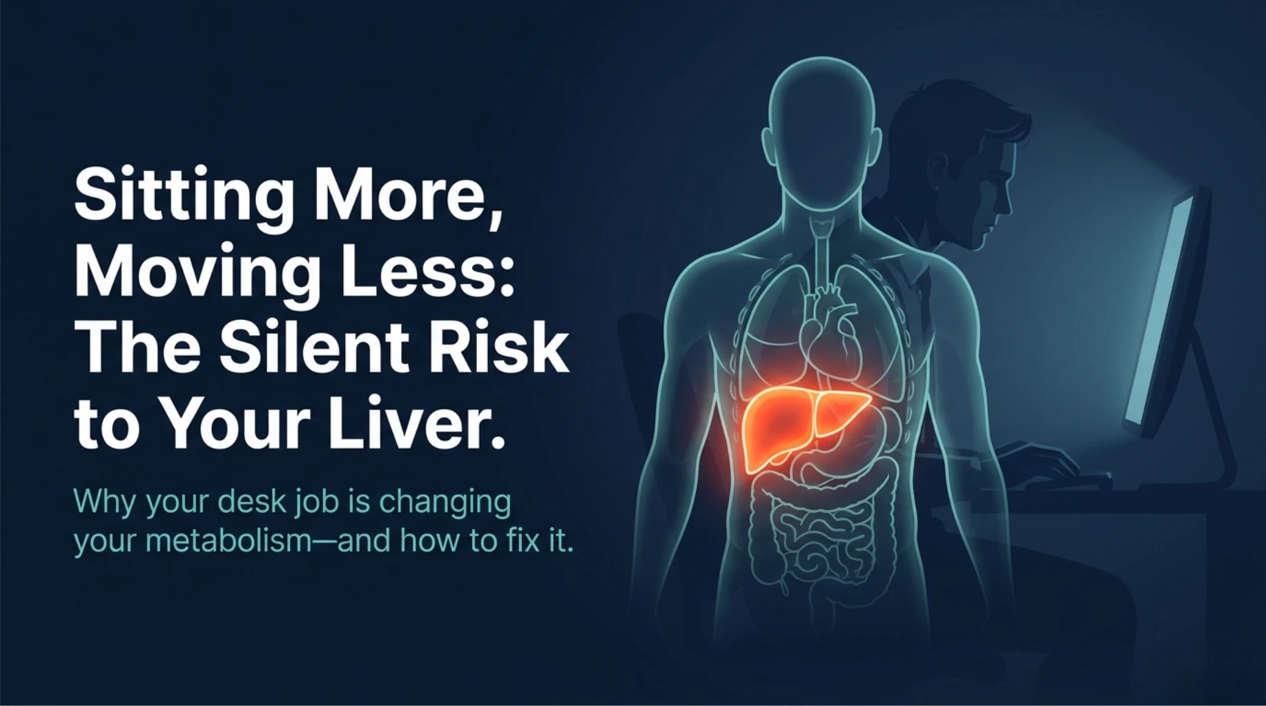 Prolonged sitting and low physical activity increasing liver fat risk and slowing metabolism