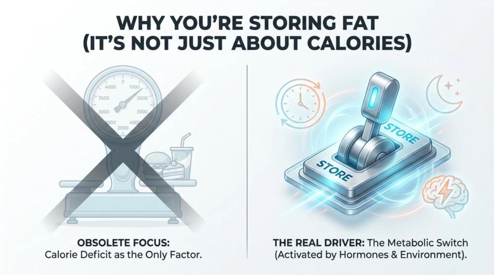 Hidden lifestyle habits like late-night eating, poor sleep, and snacking keeping body in fat storage mode