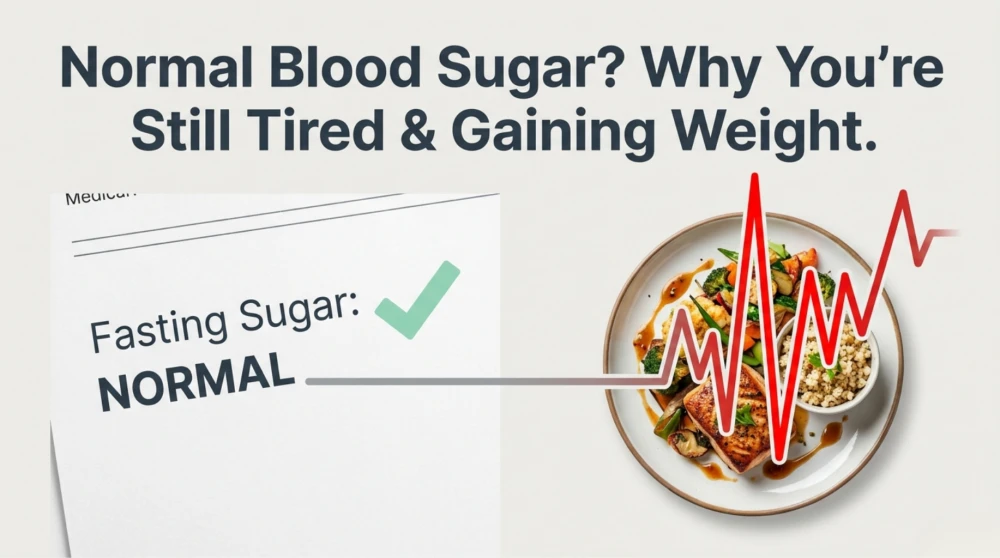 Hidden post-meal glucose spikes despite normal fasting sugar causing metabolic damage and energy fluctuations