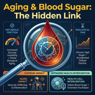 Aging increases metabolic friction leading to higher glucose variability and faster cellular decline