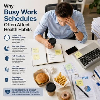 busy work schedules affect health habits