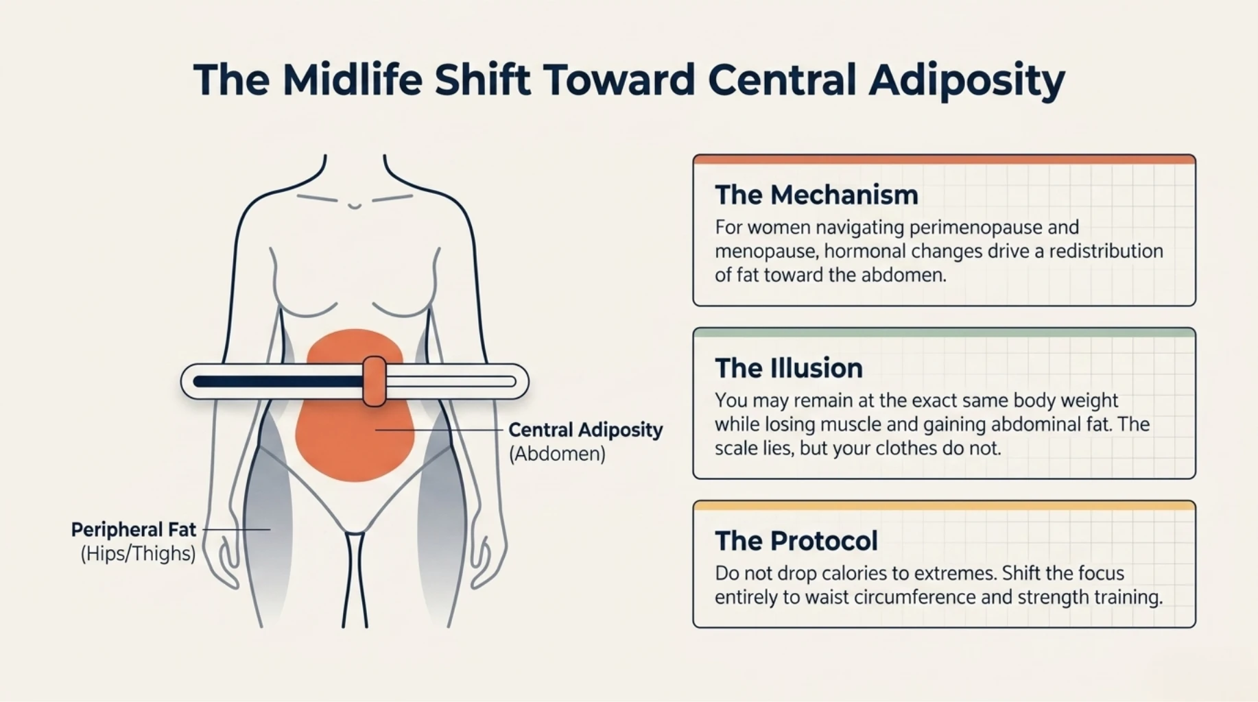 Middle-aged adult performing resistance exercise safely