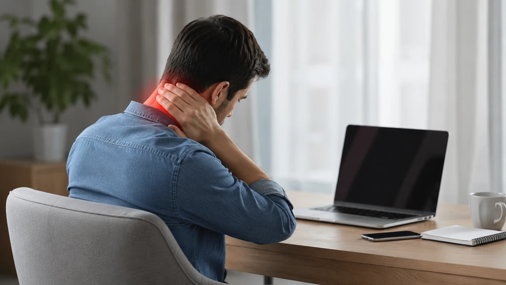 screen time and neck pain