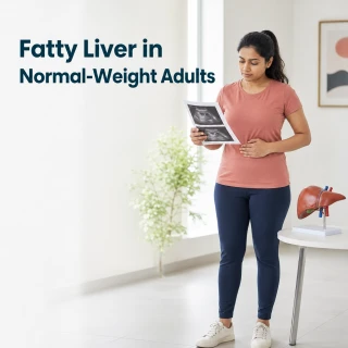 fatty liver in normal-weight adults