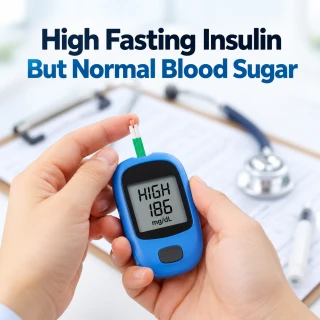 high fasting insulin but normal blood sugar