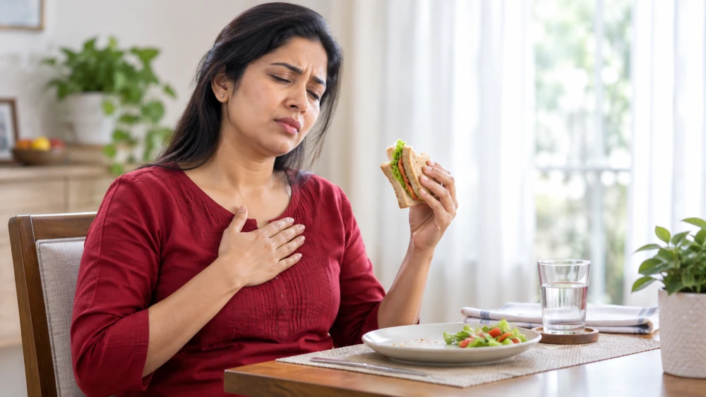 heart racing after meals