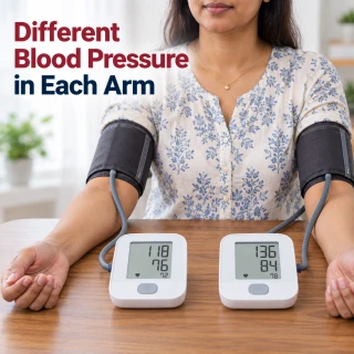 different blood pressure in each arm