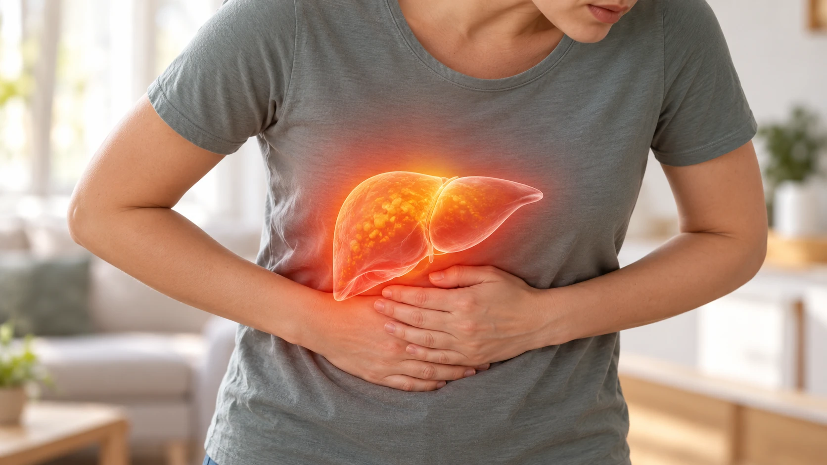 Ultrasound report showing mild fatty liver changes