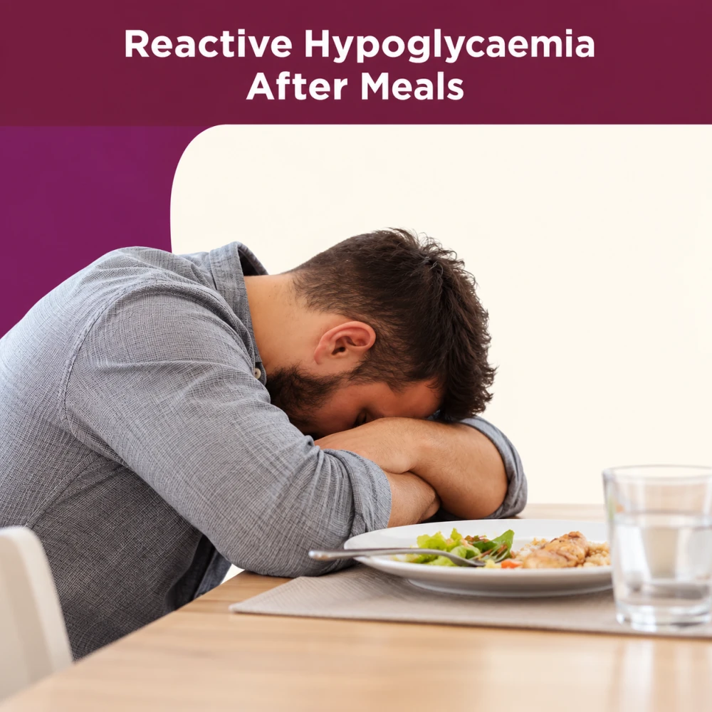 reactive hypoglycaemia after meals