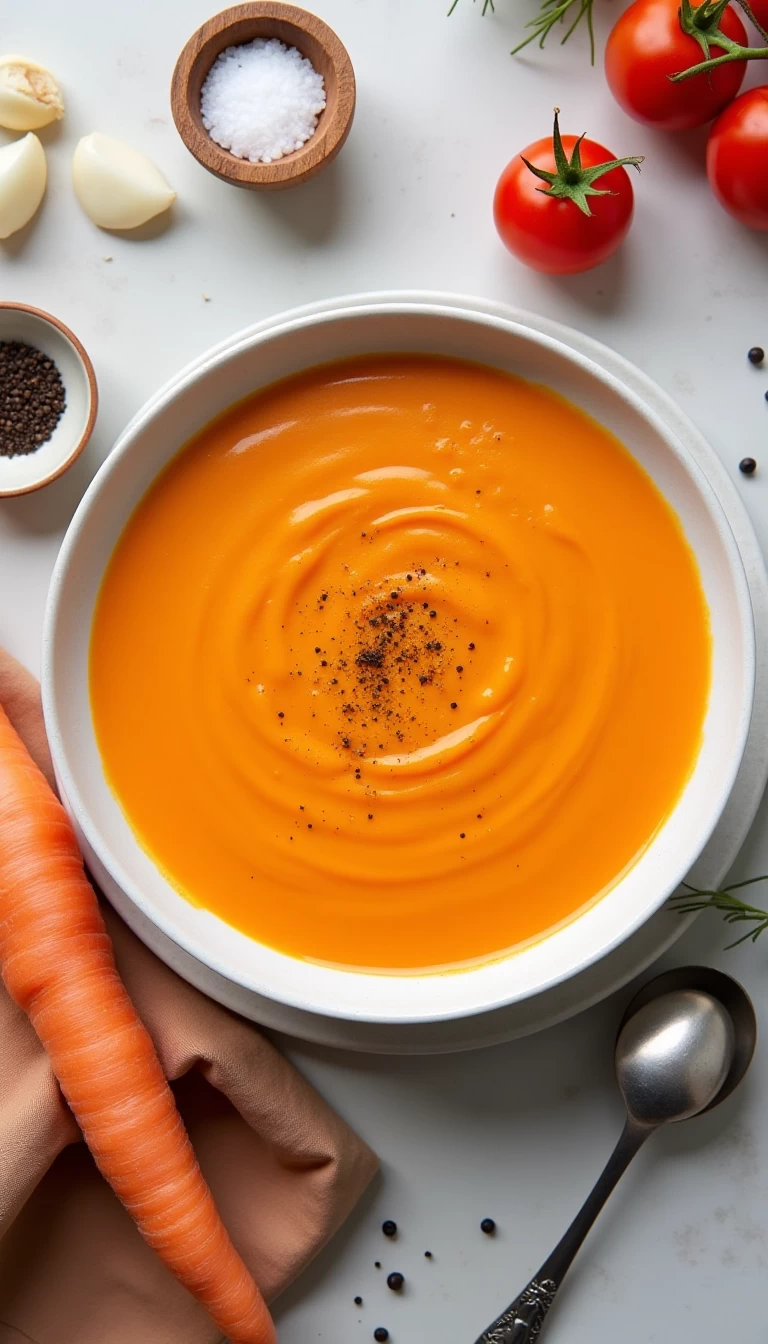 Quick Carrot Tomato Soup