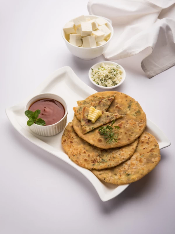Yummy Paneer Paratha with Soya Flour