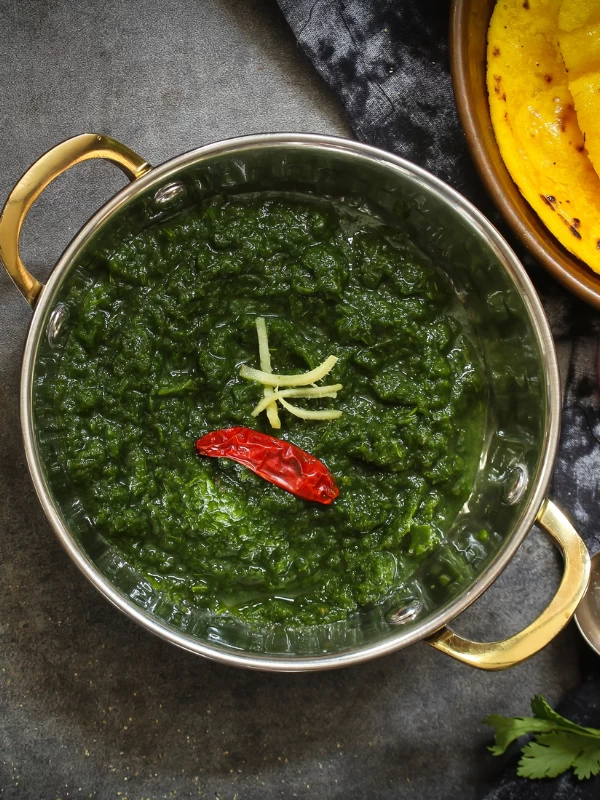 Soya Chunks with Palak