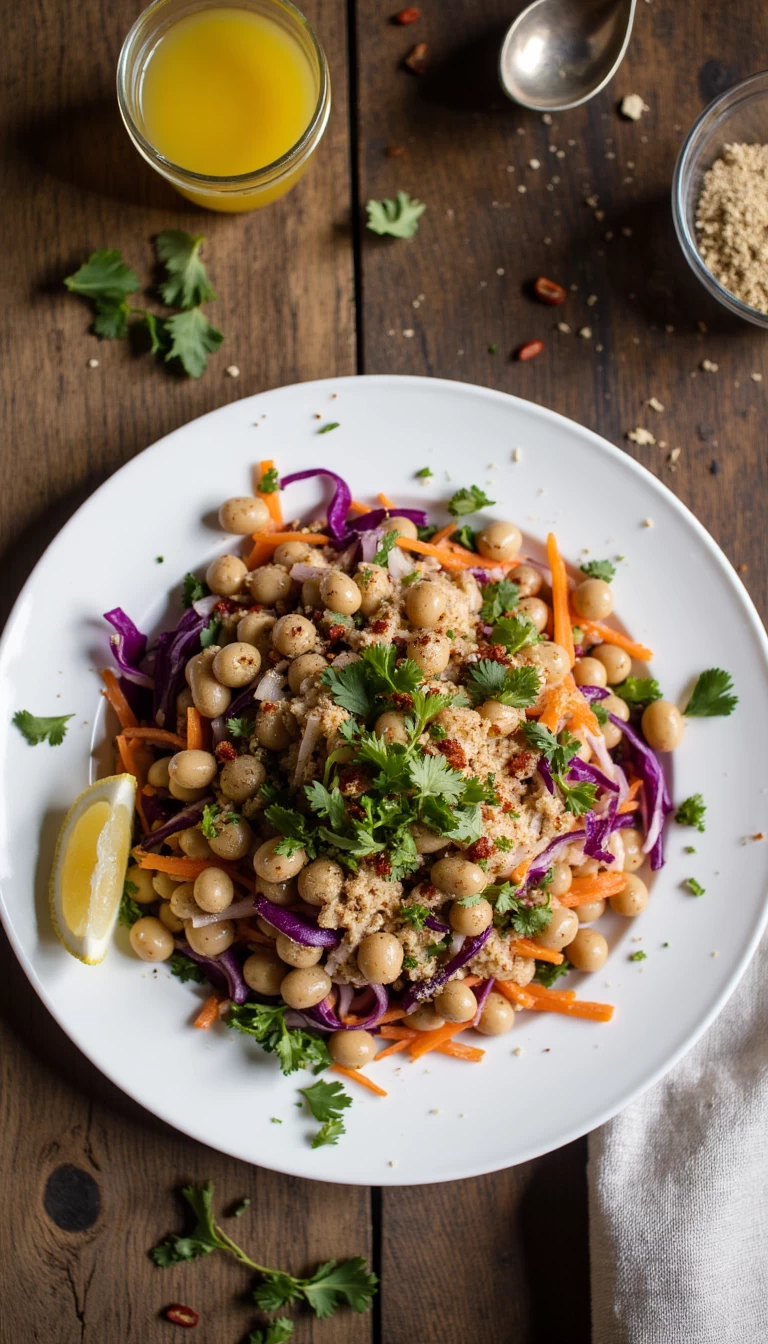 Matki salad, healthy bean salad