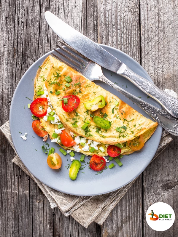 Diet +/- Veggie Egg Omelette