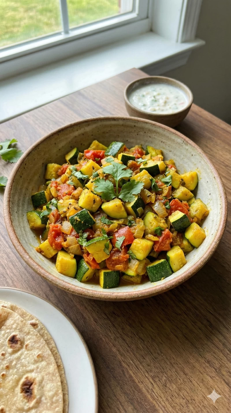 Zucchini Indian-Style Sabzi
