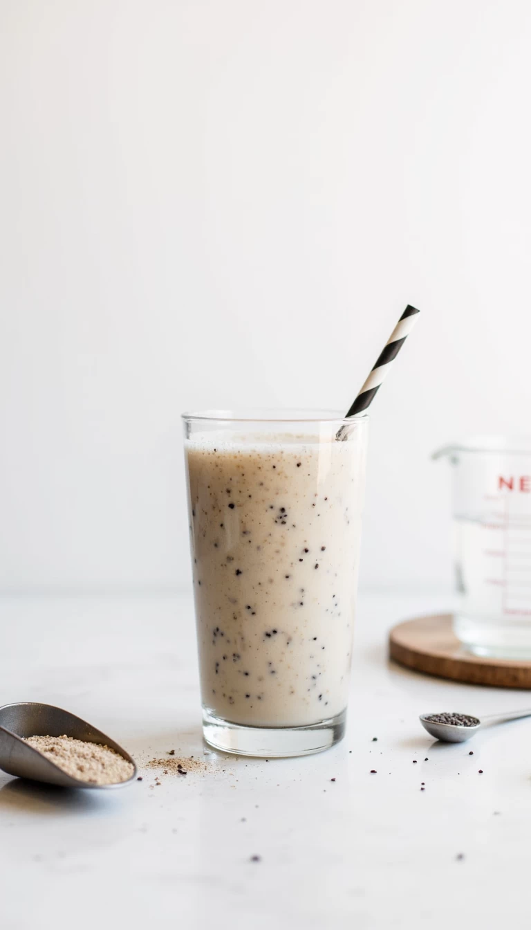 Chia seeds protein shake