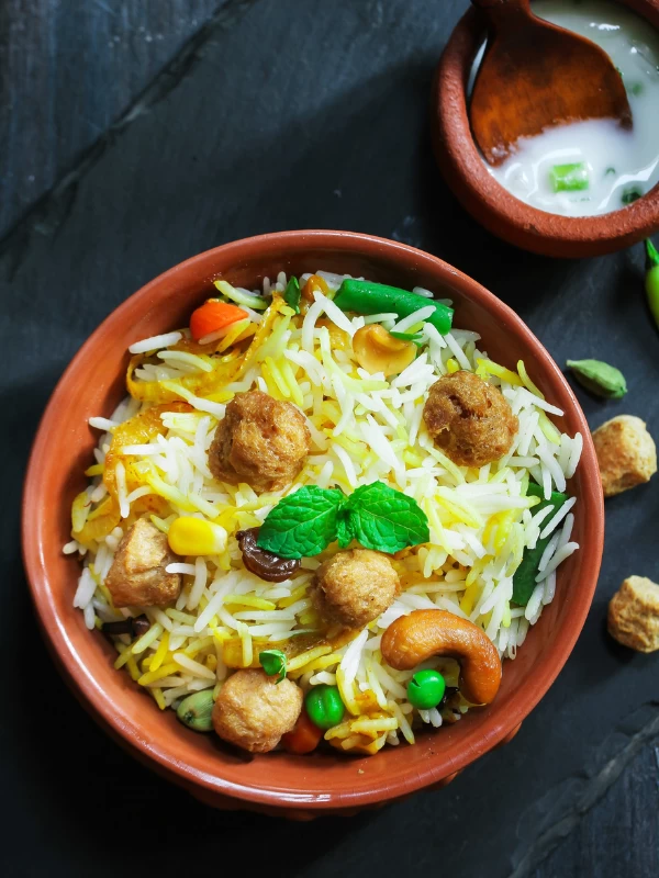 Soya Chunk Pulao