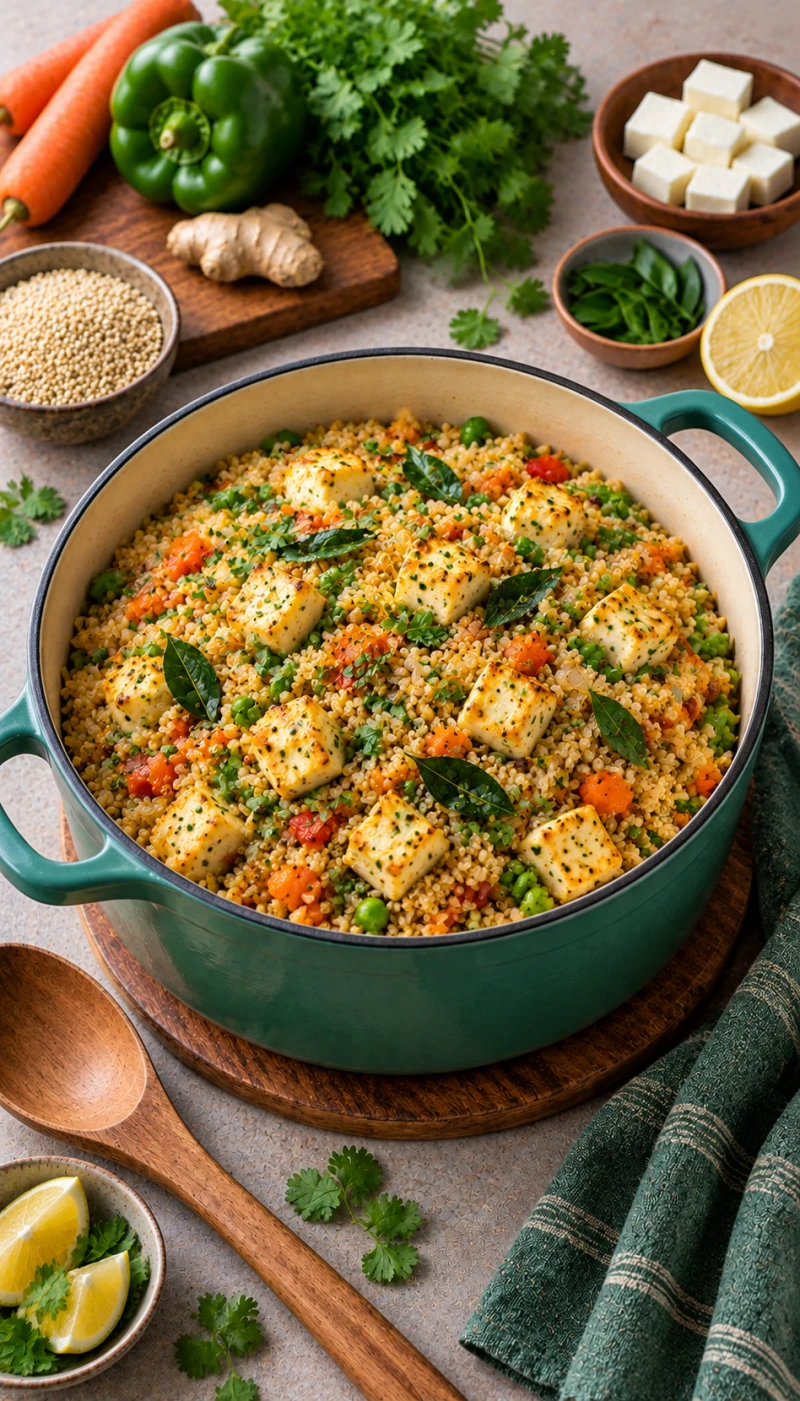 One-Pot Paneer Quinoa Upma