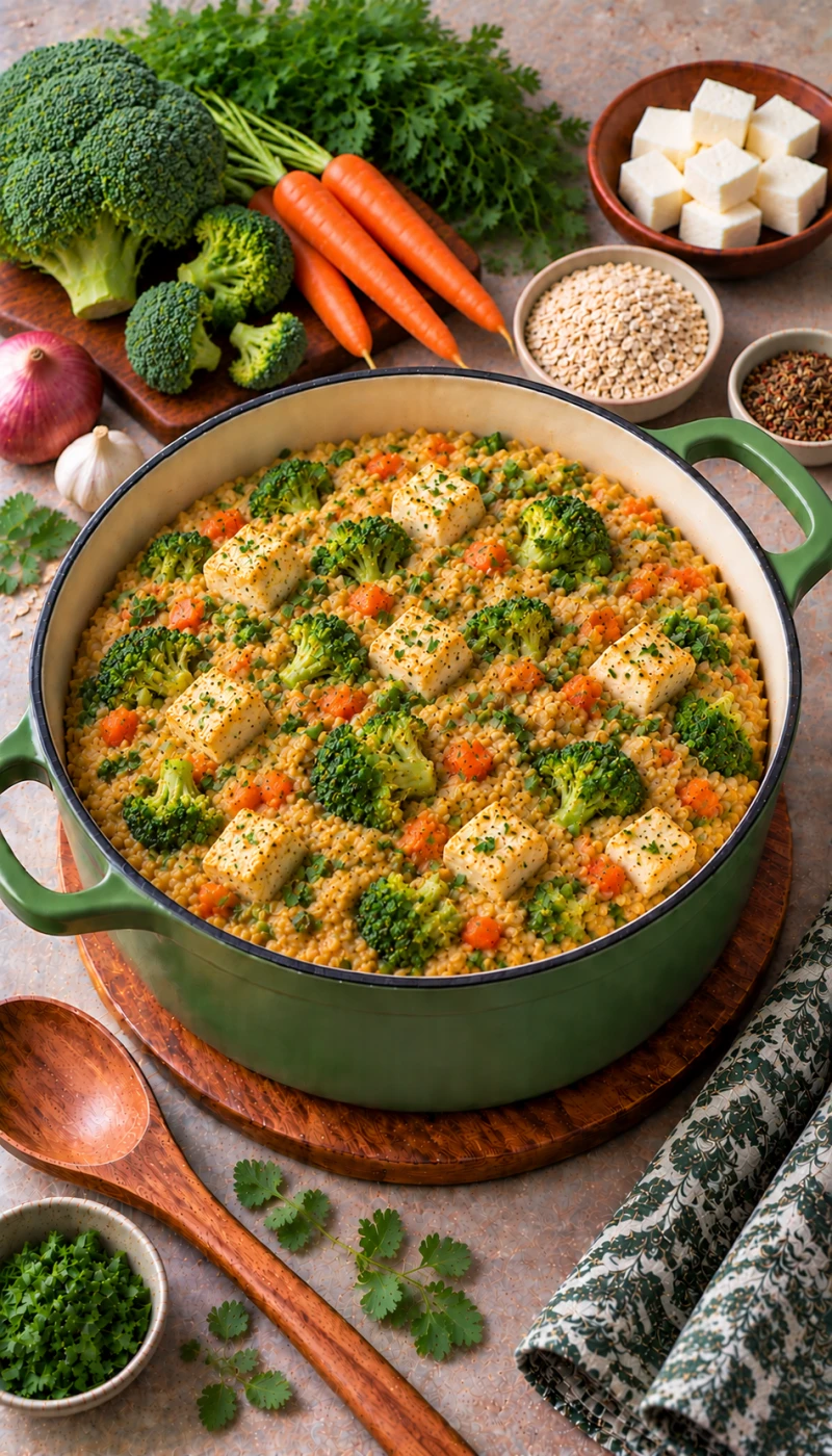 Broccoli and Carrot Paneer Oats