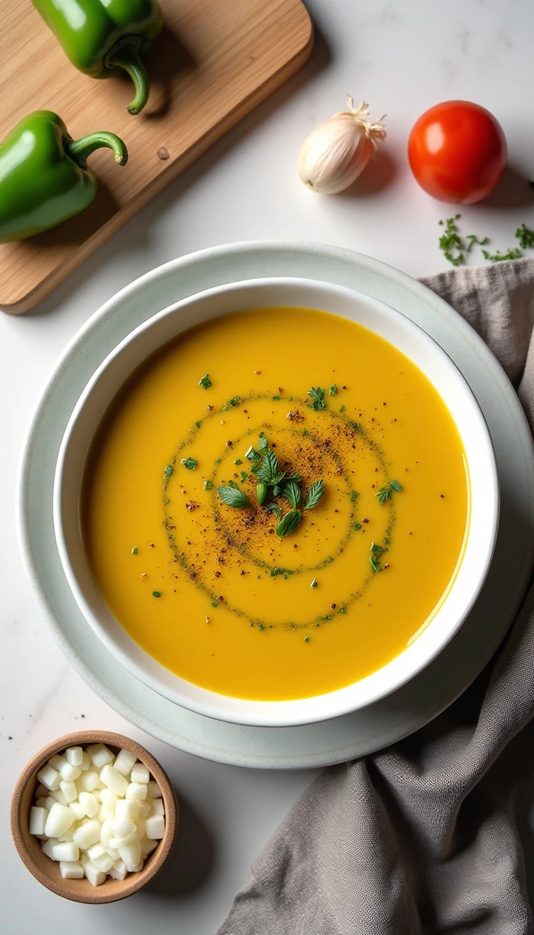 Masala Capsicum Soup
