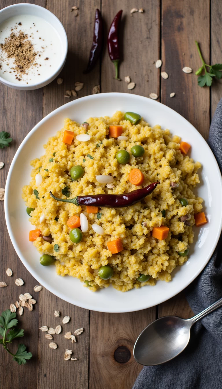 Oats Khichdi with Veggies