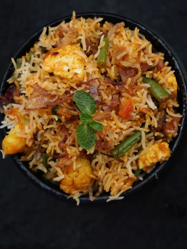 Veg Fried Rice With Mushroom