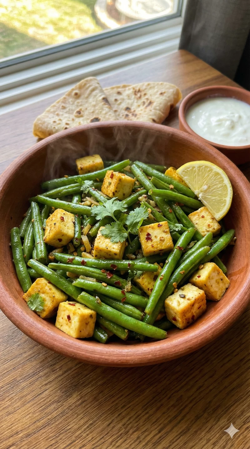 Beans Paneer Quick Toss