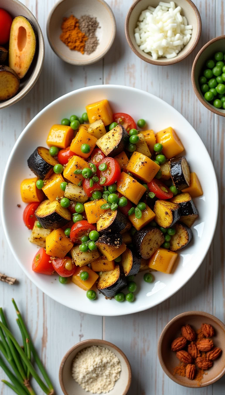 Diet +/- Mix Veg  5 (Egg plant, Peas, Radish, Turnip, Beans)