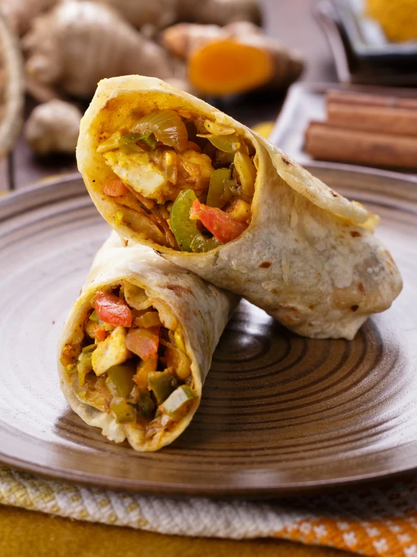 Quick Paneer Bhurji Wrap