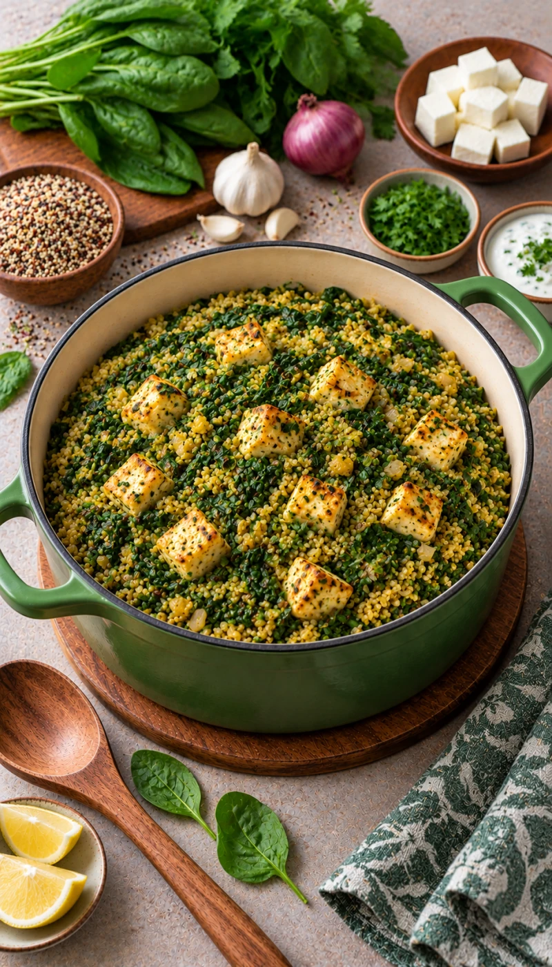 One-Pot Palak Paneer Quinoa