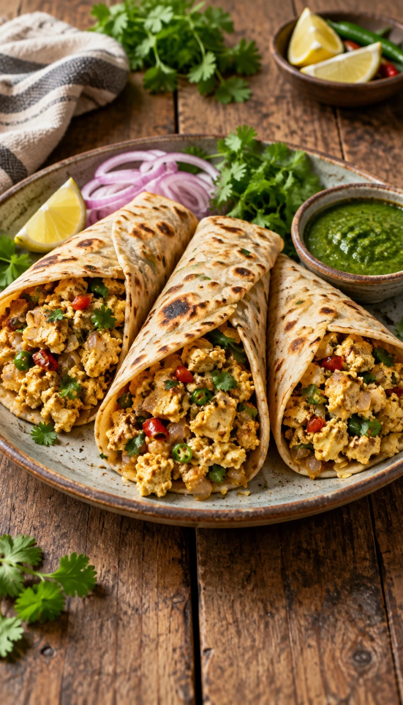 Garlic-Chilli Egg Wrap