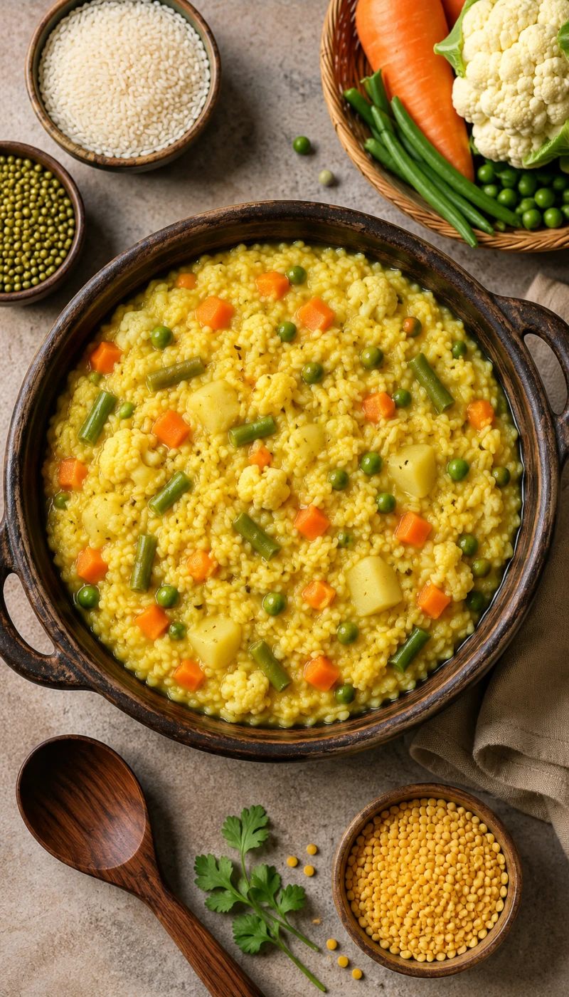 Moong Dal & Rice Khichdi with Mixed Veggies