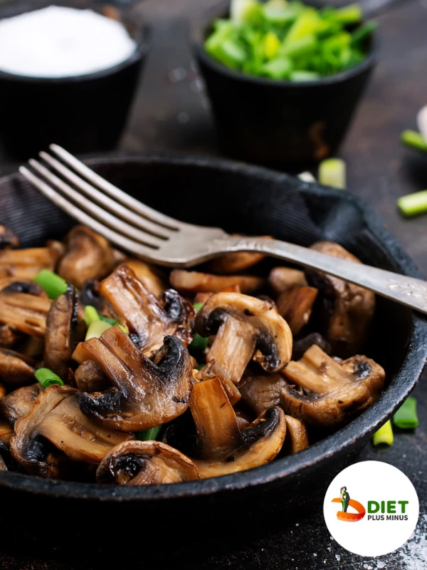 Mushroom with Flax Seeds and Almonds