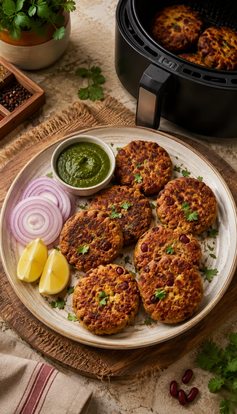 Rajma Tikki (Air Fryer, Low Oil)