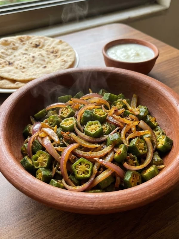 Bhindi Onion Light Bhaji
