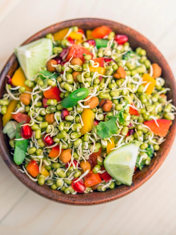 Moong Beans Sprout Salad