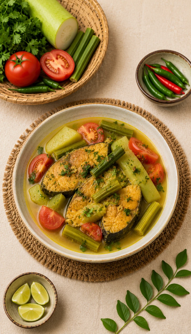Masor Tenga (No Fry Fish Curry)