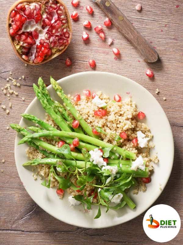 Quinoa Salad with Egg and Asparagus
