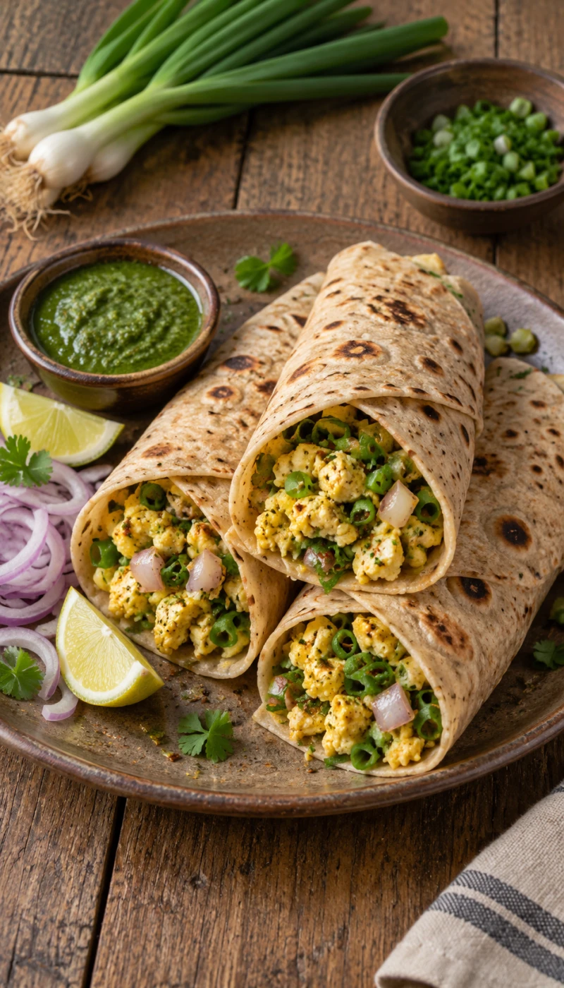 Spring Onion Egg Wrap